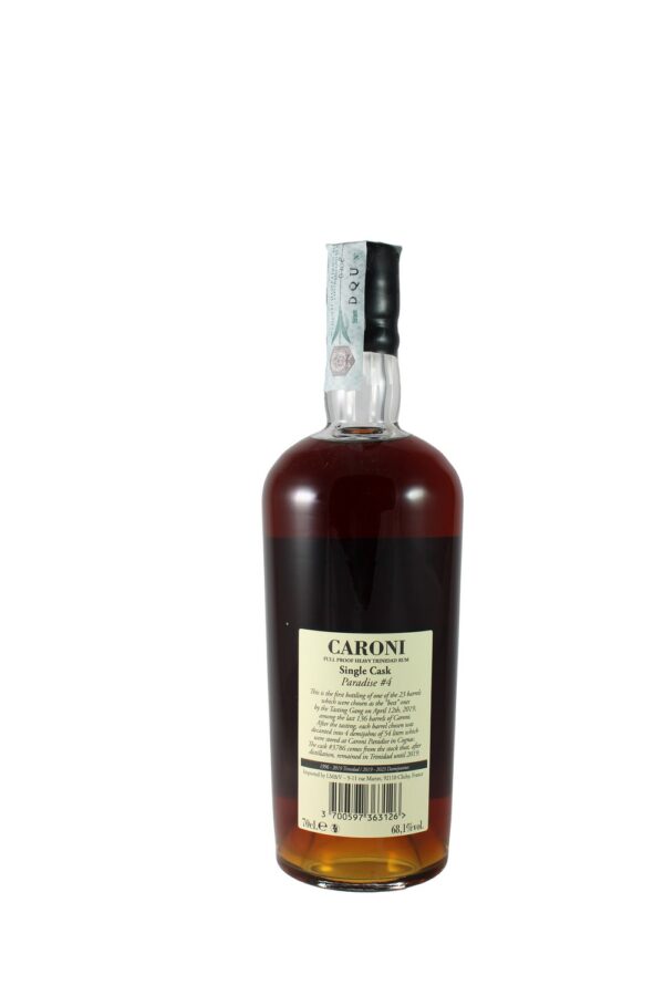 CARONI PARADISE #4 1996 CASK 3786 68,1% – 70cl” - Image 2