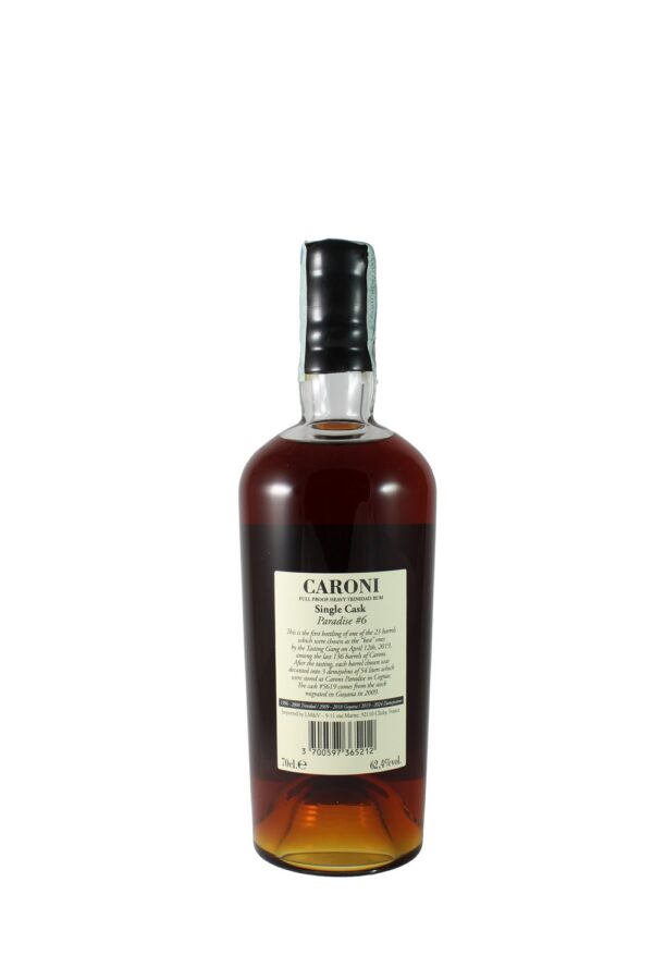 CARONI PARADISE #6 1996 CASK 5619 62,4% – 70cl” - Image 2